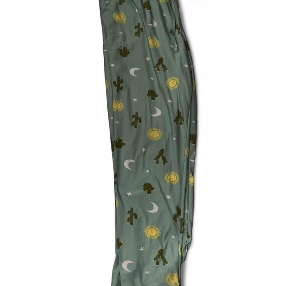 Sonoma Turquoise Pajama Pants with Sun and Cactus Print - Picture 6 of 6